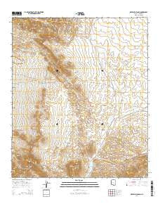 Deepwell Ranch Arizona Current topographic map, 1:24000 scale, 7.5 X 7.5 Minute, Year 2014
