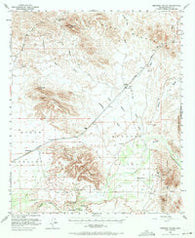 Dendora Valley Arizona Historical topographic map, 1:62500 scale, 15 X 15 Minute, Year 1951