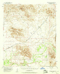 Dendora Valley Arizona Historical topographic map, 1:62500 scale, 15 X 15 Minute, Year 1951