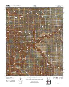Devils Hump Arizona Historical topographic map, 1:24000 scale, 7.5 X 7.5 Minute, Year 2011