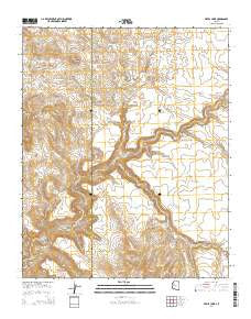 Devils Hump Arizona Current topographic map, 1:24000 scale, 7.5 X 7.5 Minute, Year 2014