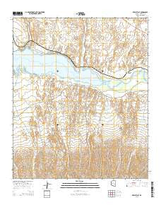 Dewey Flat Arizona Current topographic map, 1:24000 scale, 7.5 X 7.5 Minute, Year 2014