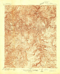 Diamond Butte Arizona Historical topographic map, 1:48000 scale, 15 X 15 Minute, Year 1937