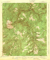 Diamond Butte Arizona Historical topographic map, 1:62500 scale, 15 X 15 Minute, Year 1943