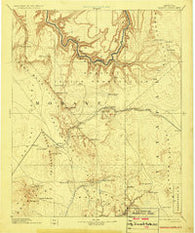 Diamond Creek Arizona Historical topographic map, 1:250000 scale, 1 X 1 Degree, Year 1892