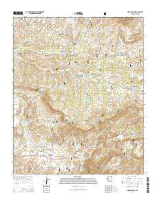 Diamond Point Arizona Current topographic map, 1:24000 scale, 7.5 X 7.5 Minute, Year 2014