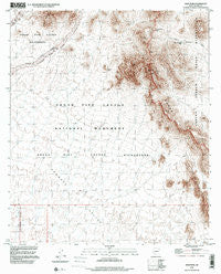 Diaz Peak Arizona Historical topographic map, 1:24000 scale, 7.5 X 7.5 Minute, Year 1996