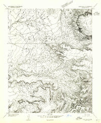 Dinne Mesa SE Arizona Historical topographic map, 1:24000 scale, 7.5 X 7.5 Minute, Year 1953
