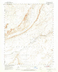 Dinnehotso Arizona Historical topographic map, 1:62500 scale, 15 X 15 Minute, Year 1952