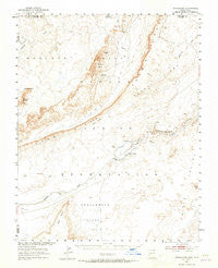 Dinnehotso Arizona Historical topographic map, 1:62500 scale, 15 X 15 Minute, Year 1952