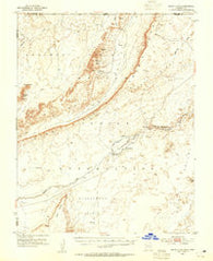 Dinnehotso Arizona Historical topographic map, 1:62500 scale, 15 X 15 Minute, Year 1952