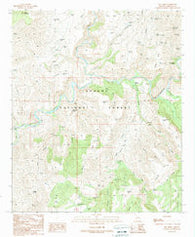 Dix Creek Arizona Historical topographic map, 1:24000 scale, 7.5 X 7.5 Minute, Year 1989