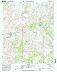Dix Creek Arizona Historical topographic map, 1:24000 scale, 7.5 X 7.5 Minute, Year 1997