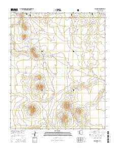 Dog Knobs Arizona Current topographic map, 1:24000 scale, 7.5 X 7.5 Minute, Year 2014