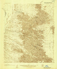 Dome Rock Mountains Arizona Historical topographic map, 1:48000 scale, 15 X 15 Minute, Year 1933