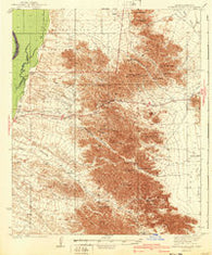 Dome Rock Mts Arizona Historical topographic map, 1:62500 scale, 15 X 15 Minute, Year 1940