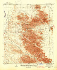 Dome Rock Mts Arizona Historical topographic map, 1:62500 scale, 15 X 15 Minute, Year 1940