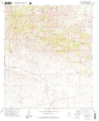 Dos Cabezas Arizona Historical topographic map, 1:24000 scale, 7.5 X 7.5 Minute, Year 1978