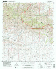 Dos Cabezas Arizona Historical topographic map, 1:24000 scale, 7.5 X 7.5 Minute, Year 1996
