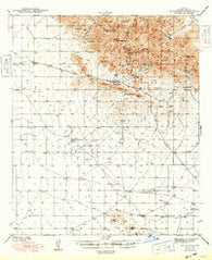 Dos Cabezas Arizona Historical topographic map, 1:62500 scale, 15 X 15 Minute, Year 1943