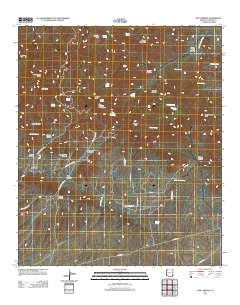 Dos Cabezas Arizona Historical topographic map, 1:24000 scale, 7.5 X 7.5 Minute, Year 2011