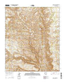 Double Buttes Arizona Current topographic map, 1:24000 scale, 7.5 X 7.5 Minute, Year 2014