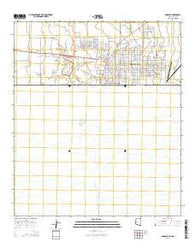 Douglas Arizona Current topographic map, 1:24000 scale, 7.5 X 7.5 Minute, Year 2014