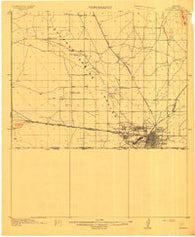 Douglas Arizona Historical topographic map, 1:62500 scale, 15 X 15 Minute, Year 1914