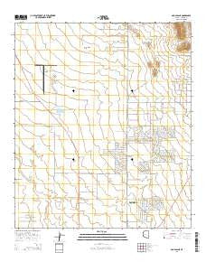 Douglas NE Arizona Current topographic map, 1:24000 scale, 7.5 X 7.5 Minute, Year 2014