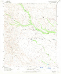 Dourine Canyon Arizona Historical topographic map, 1:24000 scale, 7.5 X 7.5 Minute, Year 1966