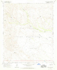 Dourine Canyon Arizona Historical topographic map, 1:24000 scale, 7.5 X 7.5 Minute, Year 1966