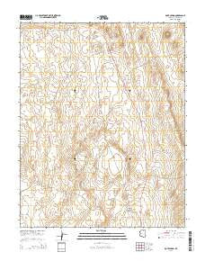 Dove Spring Arizona Current topographic map, 1:24000 scale, 7.5 X 7.5 Minute, Year 2014