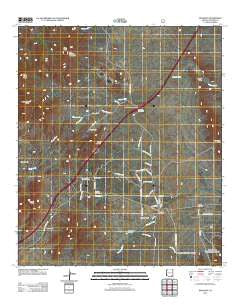 Dragoon Arizona Historical topographic map, 1:24000 scale, 7.5 X 7.5 Minute, Year 2012