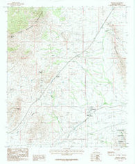 Dragoon Arizona Historical topographic map, 1:24000 scale, 7.5 X 7.5 Minute, Year 1985