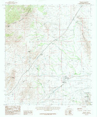 Dragoon Arizona Historical topographic map, 1:24000 scale, 7.5 X 7.5 Minute, Year 1985