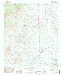 Dragoon Arizona Historical topographic map, 1:24000 scale, 7.5 X 7.5 Minute, Year 1985
