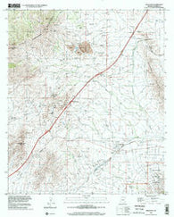 Dragoon Arizona Historical topographic map, 1:24000 scale, 7.5 X 7.5 Minute, Year 1996