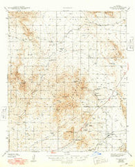 Dragoon Arizona Historical topographic map, 1:62500 scale, 15 X 15 Minute, Year 1943