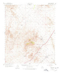 Dragoon Arizona Historical topographic map, 1:62500 scale, 15 X 15 Minute, Year 1958
