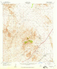 Dragoon Arizona Historical topographic map, 1:62500 scale, 15 X 15 Minute, Year 1958