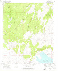 Dry Lake NW Arizona Historical topographic map, 1:24000 scale, 7.5 X 7.5 Minute, Year 1971
