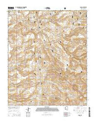 Dugas Arizona Current topographic map, 1:24000 scale, 7.5 X 7.5 Minute, Year 2014