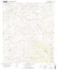 Dugas Arizona Historical topographic map, 1:24000 scale, 7.5 X 7.5 Minute, Year 1967