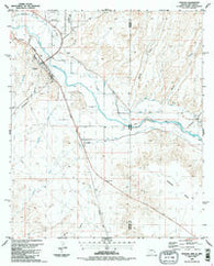 Duncan Arizona Historical topographic map, 1:24000 scale, 7.5 X 7.5 Minute, Year 1986