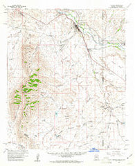 Duncan Arizona Historical topographic map, 1:62500 scale, 15 X 15 Minute, Year 1960