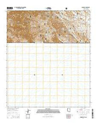 Duquesne Arizona Current topographic map, 1:24000 scale, 7.5 X 7.5 Minute, Year 2014
