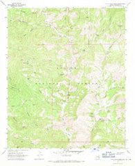 Dutch Blue Creek Arizona Historical topographic map, 1:24000 scale, 7.5 X 7.5 Minute, Year 1967