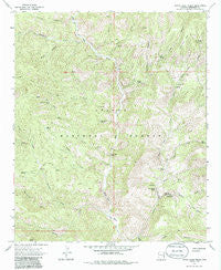 Dutch Blue Creek Arizona Historical topographic map, 1:24000 scale, 7.5 X 7.5 Minute, Year 1967