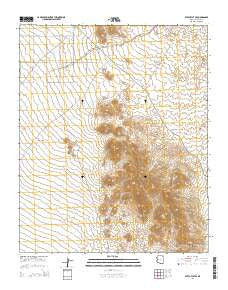 Dutch Flat SE Arizona Current topographic map, 1:24000 scale, 7.5 X 7.5 Minute, Year 2014