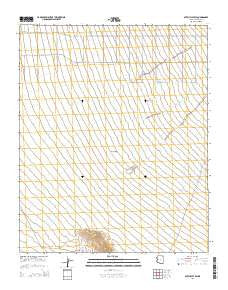 Dutch Flat SW Arizona Current topographic map, 1:24000 scale, 7.5 X 7.5 Minute, Year 2014